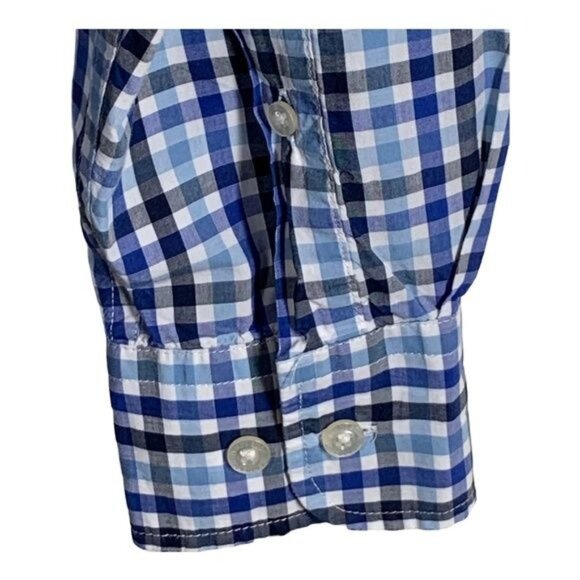 Pendleton Men’s Blue Plaid Button Down Shirt Small 100% Cotton Preppy Classic - Picture 7 of 10